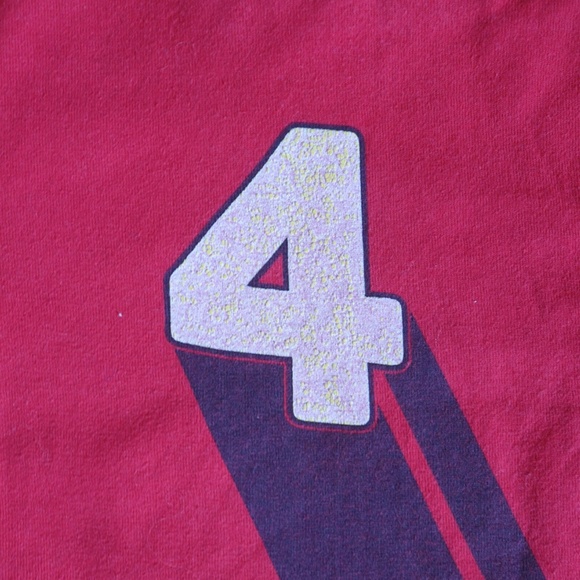 Vintage OSHKOSH Baseball Number 4 Red Tee / 3-4Y - Picture 7 of 8